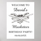 マスケット人のヒーローの誕生日パーティーをパーソナライズへようこそ ポスター (正面)