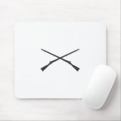 マスケット銃を交差 マウスパッド (マウス)