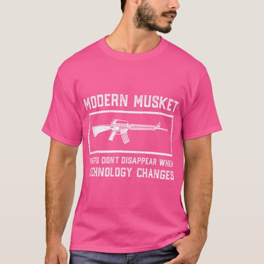 マスケッモダントシャツ第2改正プロガン権 Tシャツ (正面)