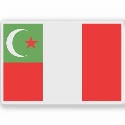 マスコギー同盟州国旗、米国 シール (正面)