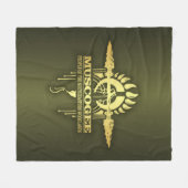 マスコギー2o フリースブランケット (正面(横))