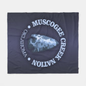 マスコジクリークネーション(矢印) フリースブランケット (正面(横))