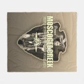 マスコジクリーク（矢印） フリースブランケット (正面(横))