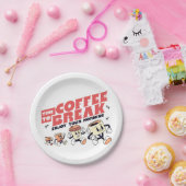 マスコットコーヒー – 休憩の時間 ペーパープレート (パーティー)