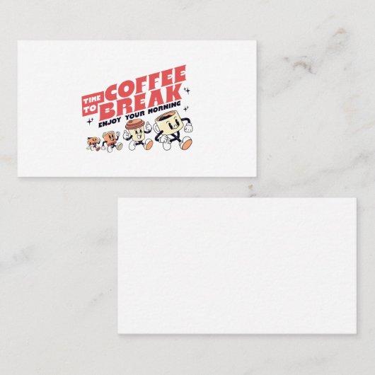 マスコットコーヒー – 休憩の時間 名刺 (正面/裏面)