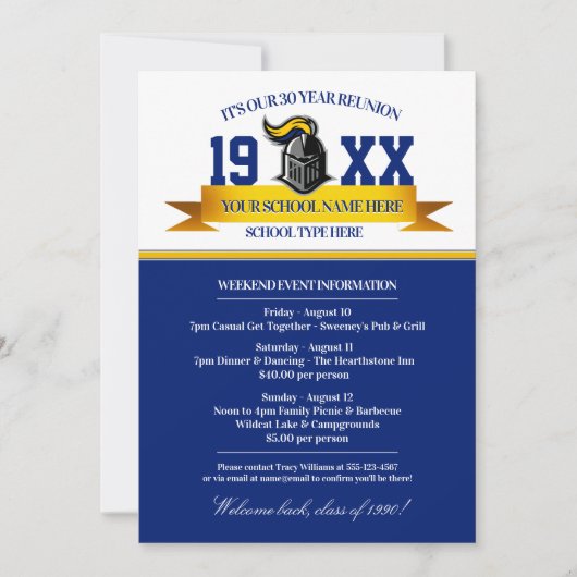 マスコットバナークラス懇親会招待状 招待状 (正面)