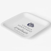 マスコットロゴ卒業パーティープレート ペーパープレート (傾斜あり)