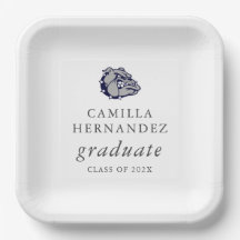 マスコットロゴ卒業パーティープレート