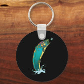 マスサイケデリック魚釣り キーホルダー (正面)