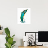 マスサイケデリック魚釣り ポスター (ホームオフィス)