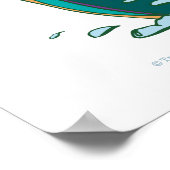 マスサイケデリック魚釣り ポスター (角)