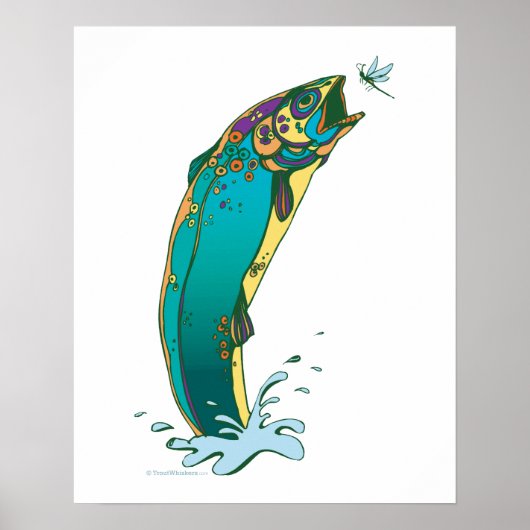 マスサイケデリック魚釣り ポスター (正面)