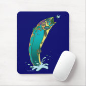 マスサイケデリック魚釣り マウスパッド (マウス)