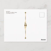 マスシスはエジプトの宗教芸術へのフライトの残りの部分 ポストカード (裏面)