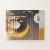 マスジッド付きのEid Mubarakカード ジグソーパズル (横)