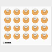 マスジドのイード・ムバラクカード ラウンドシール (シート)