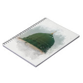 マスジドアンナバウィウォータカラーイラストレーションイスラムP ノートブック (左側)