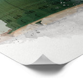 マスジドアンナバウィウォータカラーイラストレーションイスラムP ポスター (角)