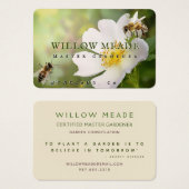 マスタガーデナーワイルドバラとビープロファイルカード (正面&裏面)