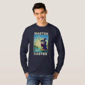 マスタキャスター – 魔法魚釣りウィザード Tシャツ (正面フル)