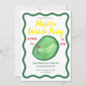 マスタズゴルフウォッチパーティー 招待状 (正面)