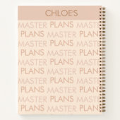 マスタプラおもしろいンパーソナライズされたオフィス先生 ノートブック (裏面)