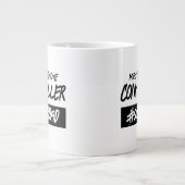 マスタリおもしろいモートコントローラハッシュタグすごいパパ ジャンボコーヒーマグカップ (正面)