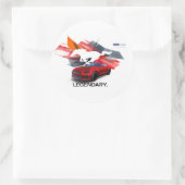 マスタングカスタマイザラウンドステッカー ラウンドシール (バッグ)