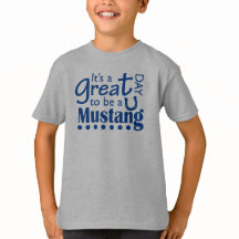 マスタング素晴らしキッズTシャツになる日だ