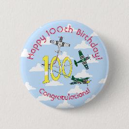 マスタング100歳の誕生日 (ブルースカイ) バッジ