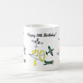 マスタング70歳の誕生日コーヒーマグ コーヒーマグカップ (中央)