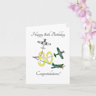 マスタング80歳の誕生日カード カード