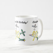 マスタング90歳の誕生日コーヒーマグ コーヒーマグカップ (正面右)