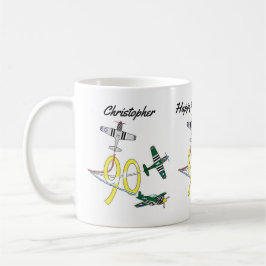 マスタング90歳の誕生日コーヒーマグ コーヒーマグカップ