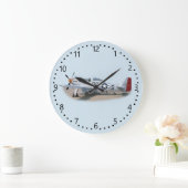 マスタングP-51D航空機 ラージ壁時計 (ホーム)