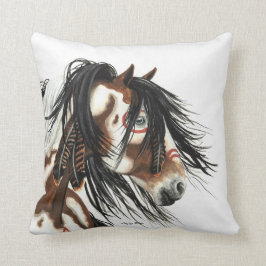 マスタン威厳のあるウマAmerican MoJo Pillow by Am クッション