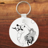 マスターとマルガリータ キーホルダー (正面)