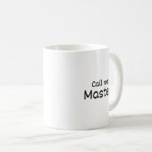 マスターに電話 – パーソナライズされたマグカップ – 卒業 –  コーヒーマグカップ (正面右)