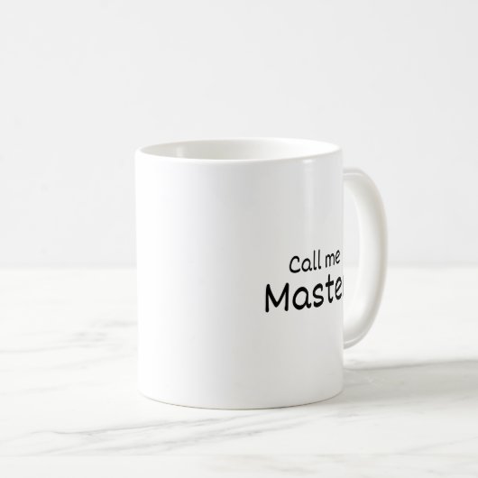 マスターに電話 – パーソナライズされたマグカップ – 卒業 – コーヒーマグカップ (正面右)