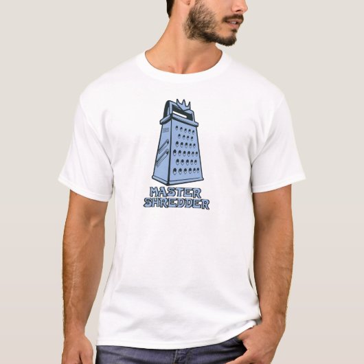 マスターのシュレッダー(チーズおろし金) Tシャツ (正面)