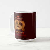 マスターのプレッツェルのマグ コーヒーマグカップ (正面左)