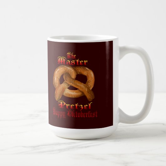 マスターのプレッツェルのマグ コーヒーマグカップ (右)