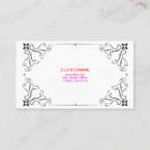 マスターのヘアスタイルのための名刺 名刺 (裏面)