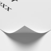 マスターのボス名EST年日付マンキングタイトル ラッピングペーパー (角)