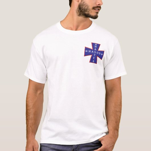 マスターの石大工のマルタ十字 Tシャツ (正面)