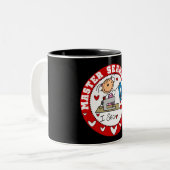 マスターの裁縫婦 ツートーンマグカップ (正面左)