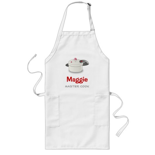 マスターの調理師-エプロン ロングエプロン (正面)