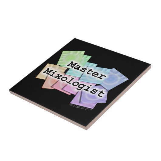 マスターのMixologistのバーテンダーのコースターのタイル タイル (側面)