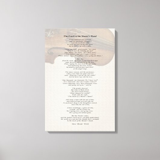 マスターのTouch キャンバスプリント (正面)