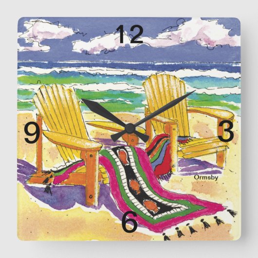 マスターウォール時計を表示 スクエア壁時計 (正面)